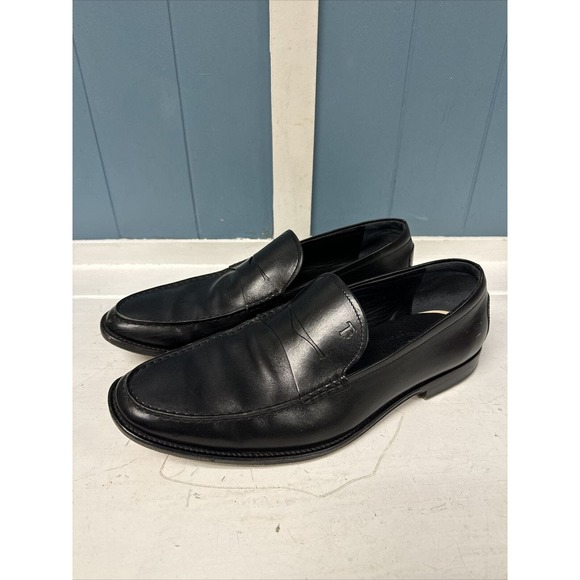 TODS Italy Men\'s Penny Loafer Size 8.5‎ Black Leather Driving Dress Shoe main image 3
